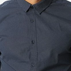 Meilleure affaire 😉 Chemise Manches Longues 10711547D Bleu Marine de Teddy Smith 👏 -Teddy Smith Soldes 2023 teddy smith 335337 10711547D 303JN 20220905T155919 02