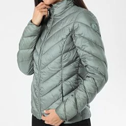 Meilleur prix 💯 Doudoune Femme Bahia Vert de Teddy Smith 😉