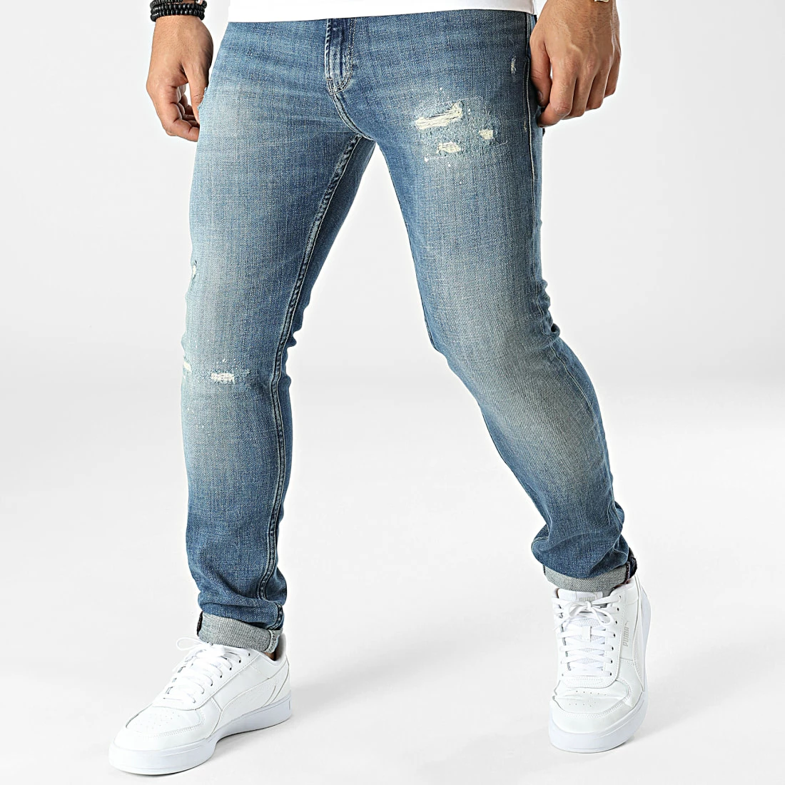 Top 10 ⌛ Jean Skinny Kurt Bleu Denim de Teddy Smith ⌛ 3 Top 10 ⌛ Jean Skinny Kurt Bleu Denim de Teddy Smith ⌛