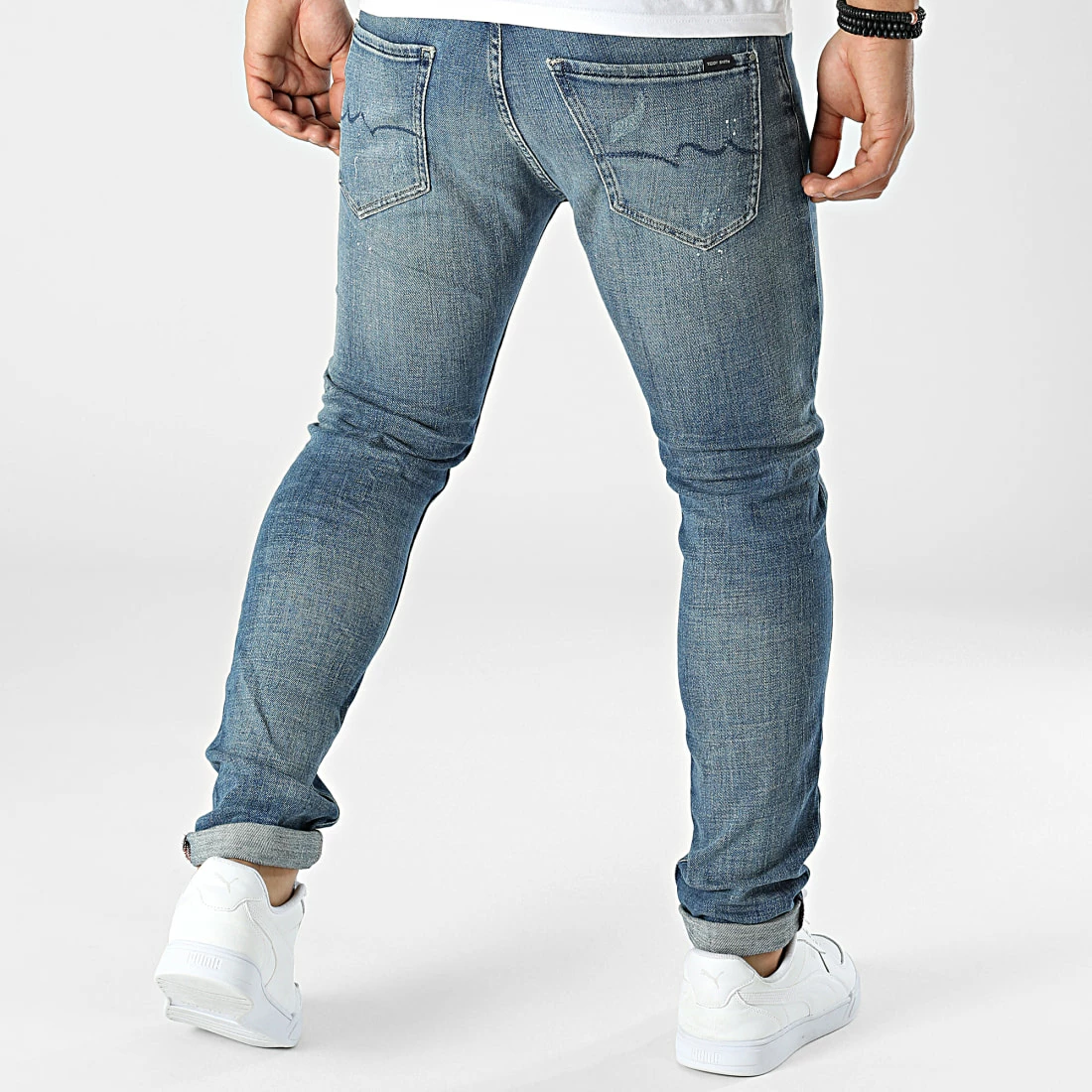 Top 10 ⌛ Jean Skinny Kurt Bleu Denim de Teddy Smith ⌛ 6 Top 10 ⌛ Jean Skinny Kurt Bleu Denim de Teddy Smith ⌛ – Image 4