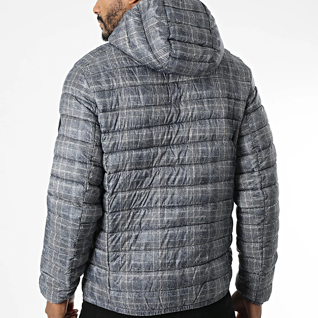 Acheter 🎉 Doudoune Capuche A Carreaux Blighter Gris Anthracite de Teddy Smith 🛒 6 Acheter 🎉 Doudoune Capuche A Carreaux Blighter Gris Anthracite de Teddy Smith 🛒 – Image 4