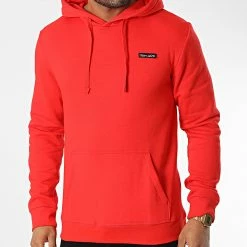 Offres 🥰 Sweat Capuche Nark Rouge de Teddy Smith ⭐