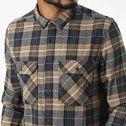 Bon marché 🧨 Chemise Manches Longues A Carreaux 10716022D Bleu Marine Beige de Teddy Smith ✨ -Teddy Smith Soldes 2023 teddy smith 341045 10716022D 303J 20221007T145155 02