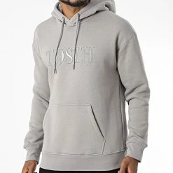 Grosses soldes 👏 Sweat Capuche 10816035D Gris de Teddy Smith 💯