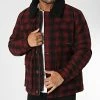 Offres 🤩 Veste A Carreaux Col Fourrure Greger Bordeaux de Teddy Smith 🌟 -Teddy Smith Soldes 2023 teddy smith 343090 12016080D 778B 20221013T152105 01