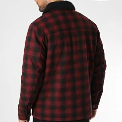 Offres 🤩 Veste A Carreaux Col Fourrure Greger Bordeaux de Teddy Smith 🌟 -Teddy Smith Soldes 2023 teddy smith 343090 12016080D 778B 20221013T152109 04