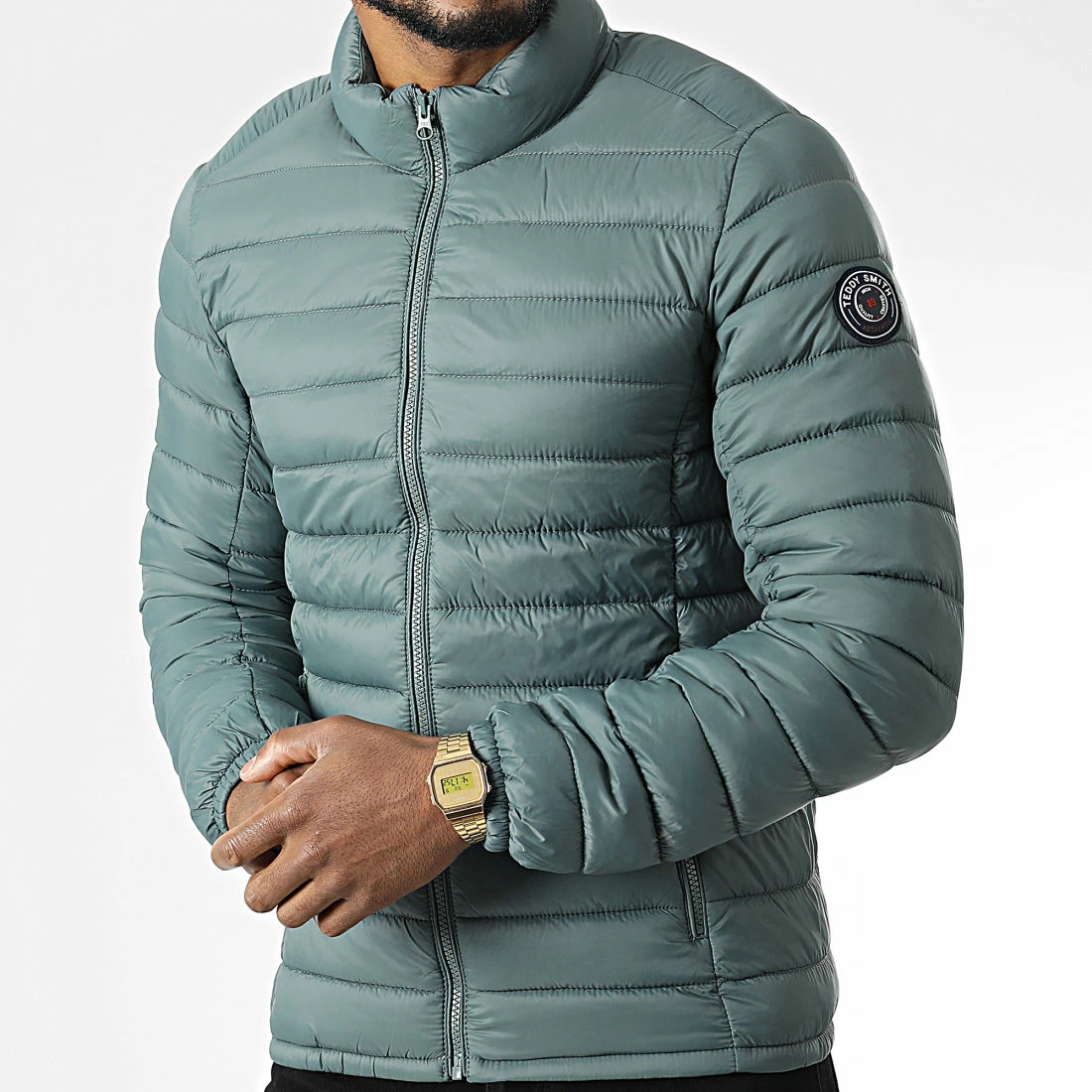 Nouveau 😀 Doudoune Blight Rouge Vert Kaki de Teddy Smith ✔️ 5 Nouveau 😀 Doudoune Blight Rouge Vert Kaki de Teddy Smith ✔️ – Image 3